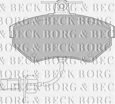BORG & BECK bbp1733 -  Комплект тормозных колодок, дисковый тормоз